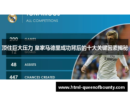 顶住巨大压力 皇家马德里成功背后的十大关键因素揭秘