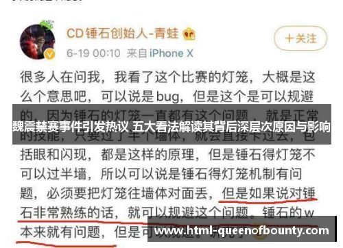 魏震禁赛事件引发热议 五大看法解读其背后深层次原因与影响